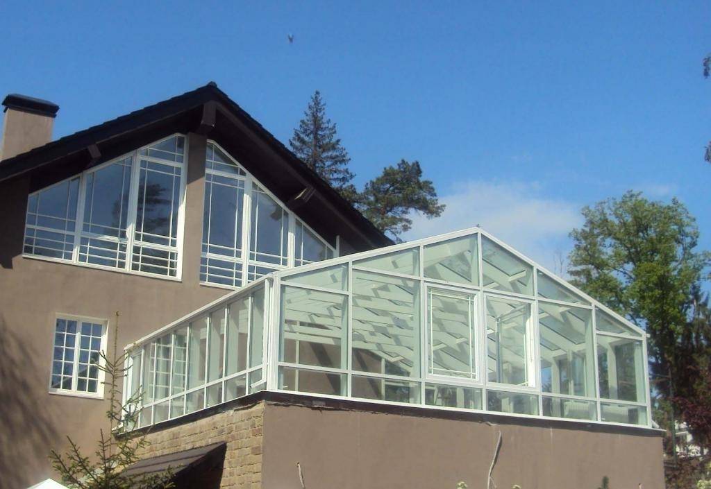 Зимний сад – надстройка над домом, устройство оранжереи на крыше
