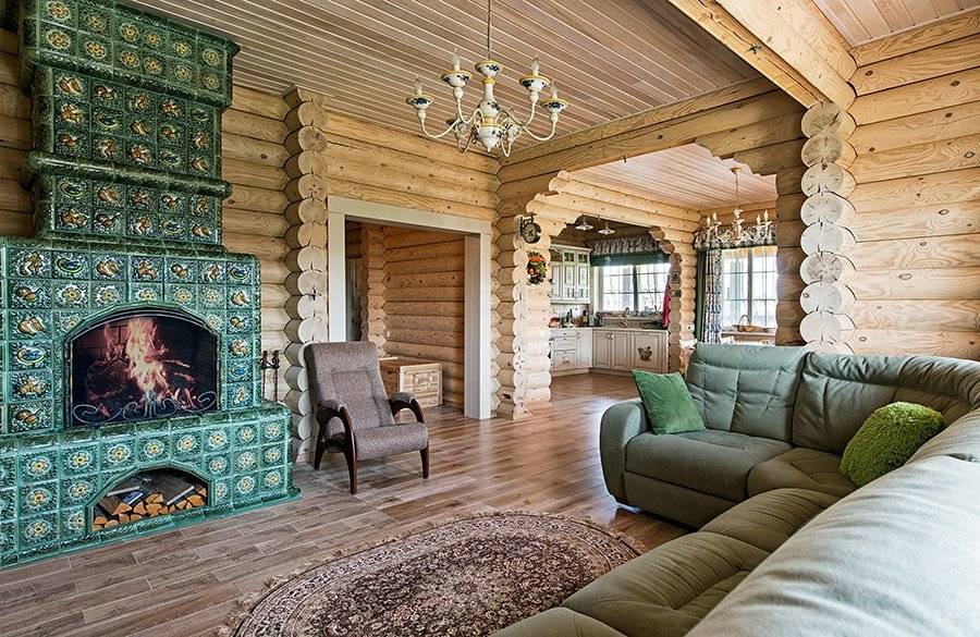 Дизайн дома из бревна внутри – как оформить интерьер бревенчатого сруба