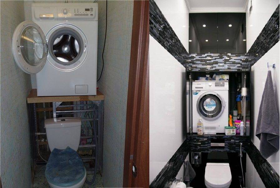 Маленькая ванная комната с душевой кабиной и стиральной машиной: планировка и дизайн совмещенного санузла в хрущевке, фото