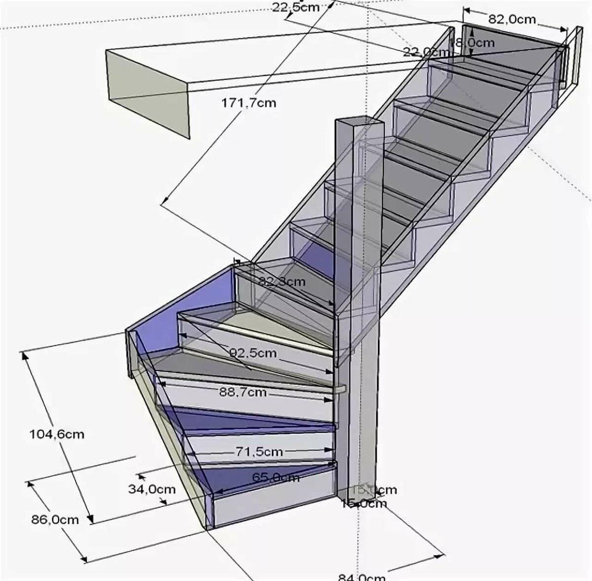 Лестница на мансарду своими руками - инструкция с чертежами