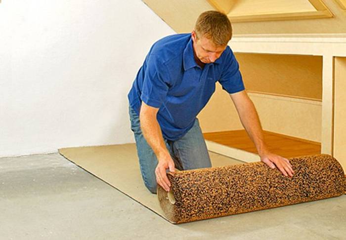Укладка ковролина своими руками: как постелить на деревянный пол