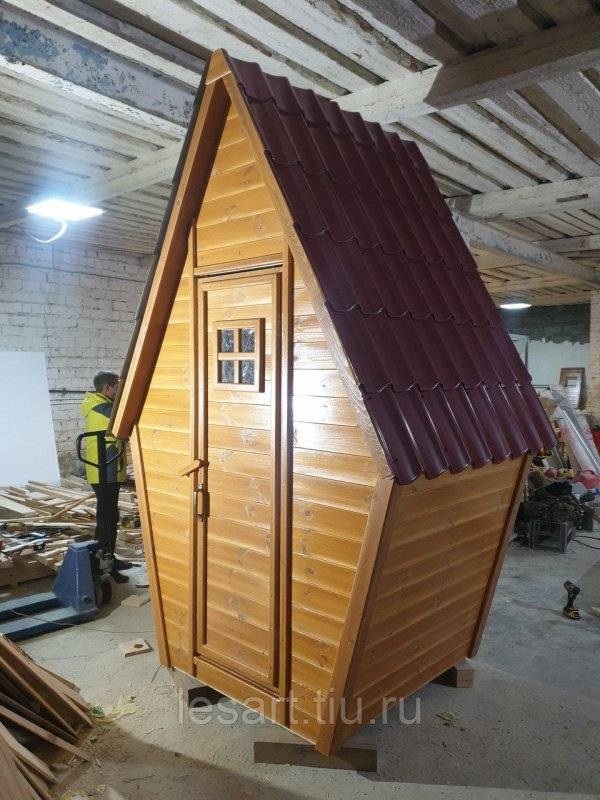 Чертежи дачного деревянного туалета теремок для строительства своими руками: фото проектов с размерами