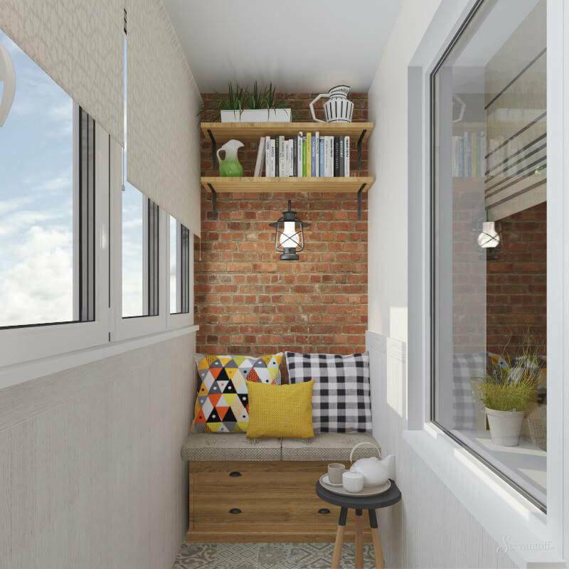 20 вариантов внутренней отделки балкона: преимущества, недостатки и полезные рекомендации