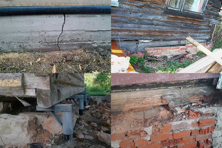 Фундамент под старый дом: ремонт основания у деревянной и кирпичной частной постройки своими руками