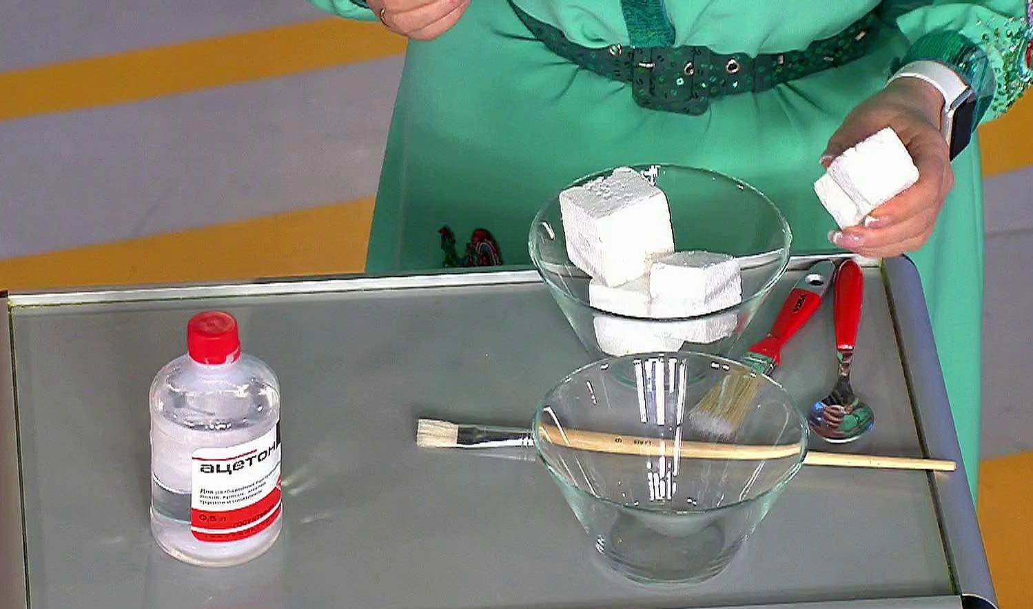 Клей из пенопласта и линолеума своими руками – способы изготовления