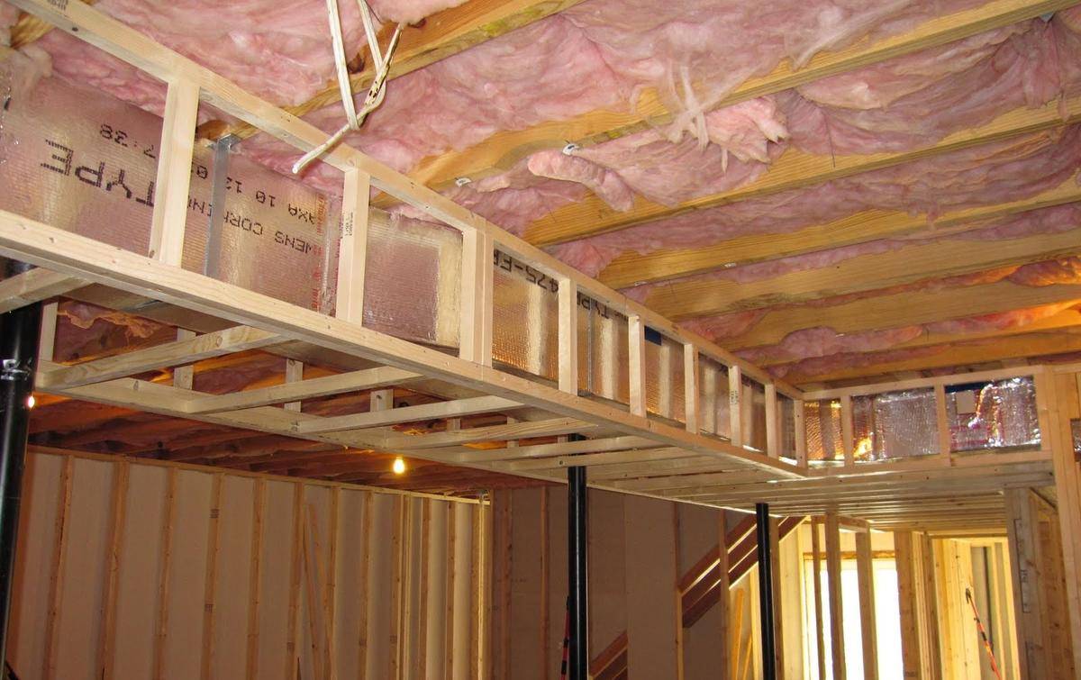 Потолок в каркасном доме своими руками - материалы, инструкция