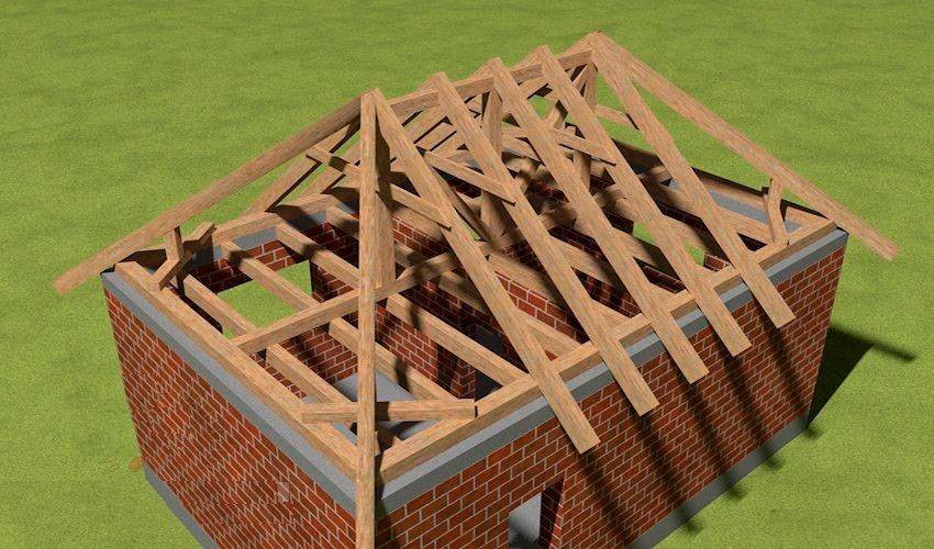 Как построить трехскатную крышу над верандой или террасой: стропильная система, пристройки к дому