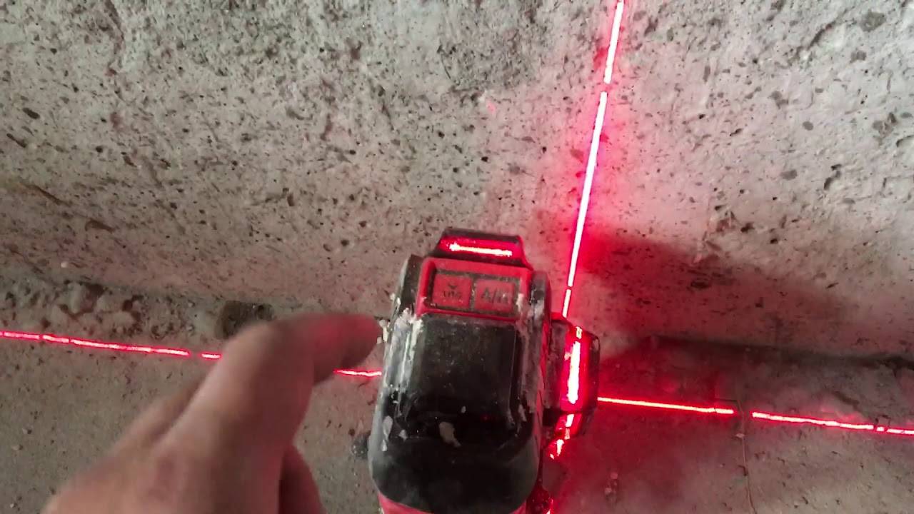 Установка маяков по лазерному уровню для штукатурки стен: технология