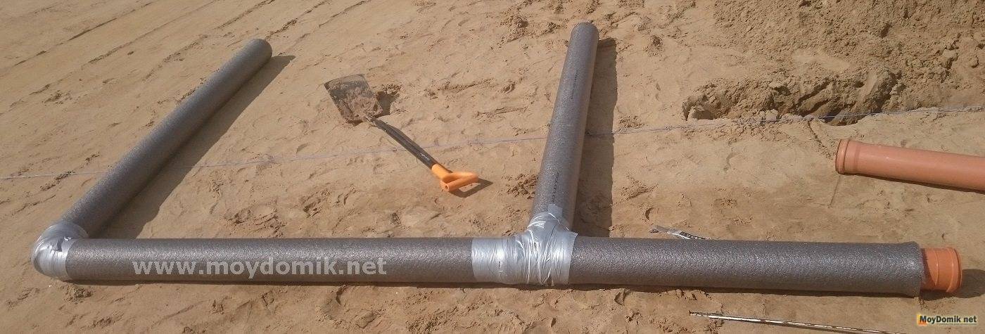 Утепление канализационных труб наружной канализации: выбор материала и монтаж своими руками