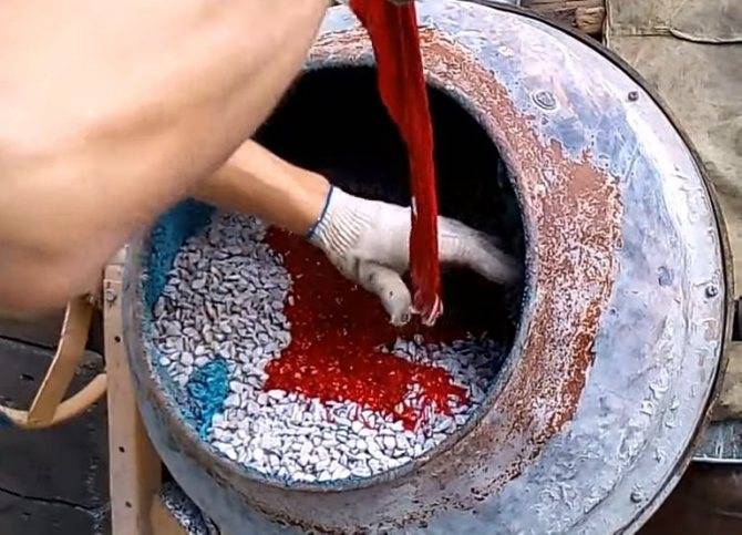 Полимерные краски для щебня. как покрасить щебень своими руками