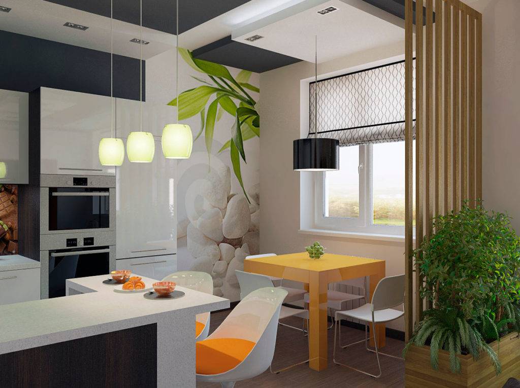 Кухня с балконом — правила идеального зонирования на 95 фото!