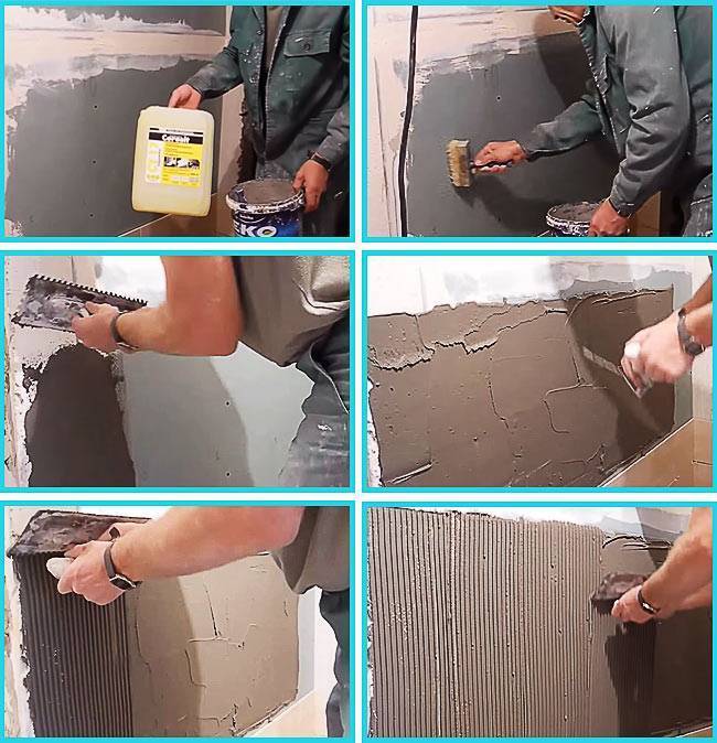 Укладка плитки на гипсокартон в ванной комнате: как клеить кафель своими руками, гидроизоляция гкл (видео)