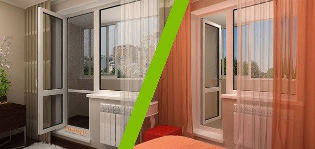 Французское окно между лоджией и комнатой: особенности, возможности, плюсы и минусы, инструкция по монтажу